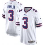 Damar Hamlin, Buffalo Bills Nike Game Jersey - White Damar Hamlin, Buffalo Bills Nike Game Jersey - White